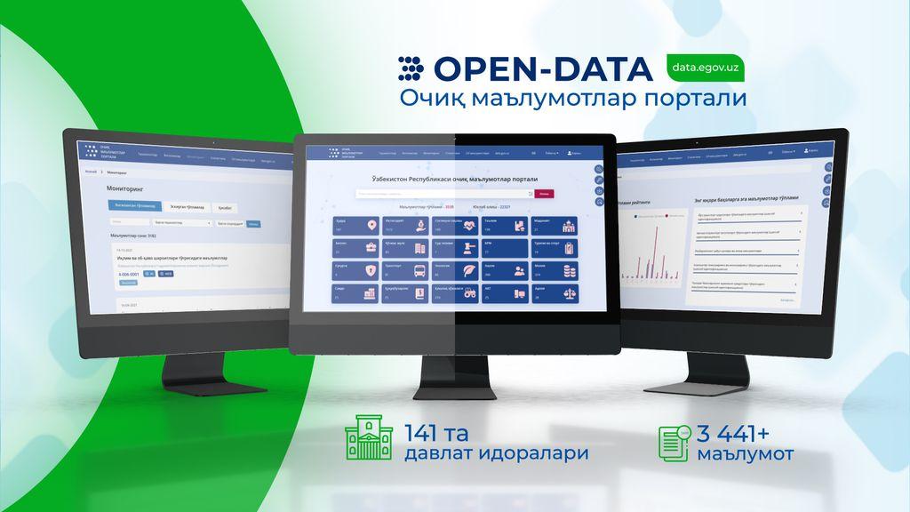 На Портал открытых данных загружен 3 441 набор информации от 141 государственного учреждения.