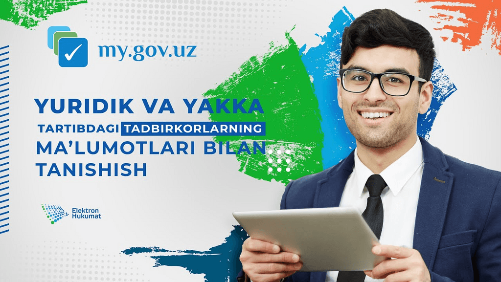 Barcha kutgan qulaylik. my.gov.uz orqali tadbirkorlik sub’ektlarining ma’lumotlari bilan haftada 7 kun 24 soat davomida (kechayu kunduz) tanishing.